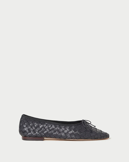 Loeffler Randall Value - Landry Black Woven Ballet Flat