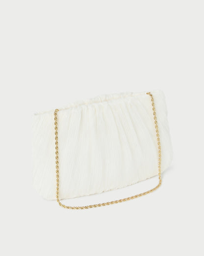 Loeffler Randall Trusted - Brit Pearl Flat Pleated Clutch