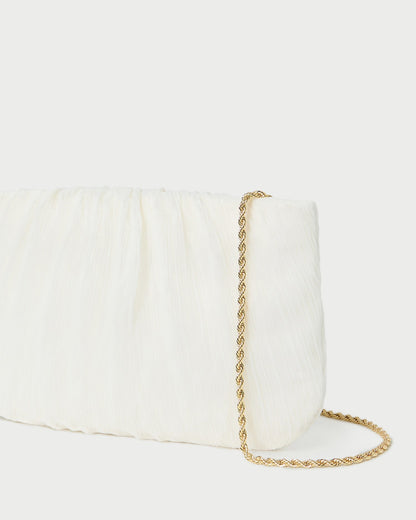 Loeffler Randall Trusted - Brit Pearl Flat Pleated Clutch