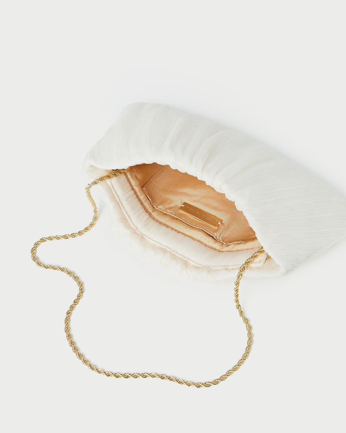 Loeffler Randall Trusted - Brit Pearl Flat Pleated Clutch