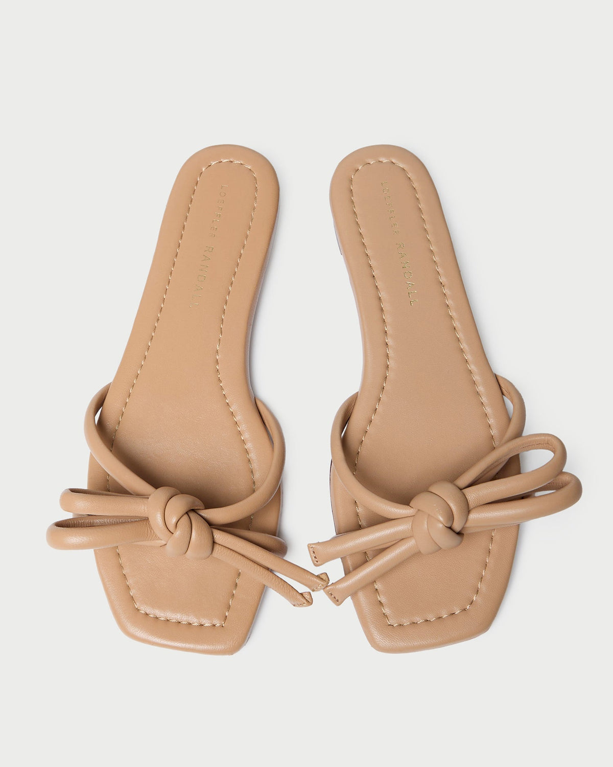 Loeffler Randall New - Hadley Dune Leather Bow Sandal