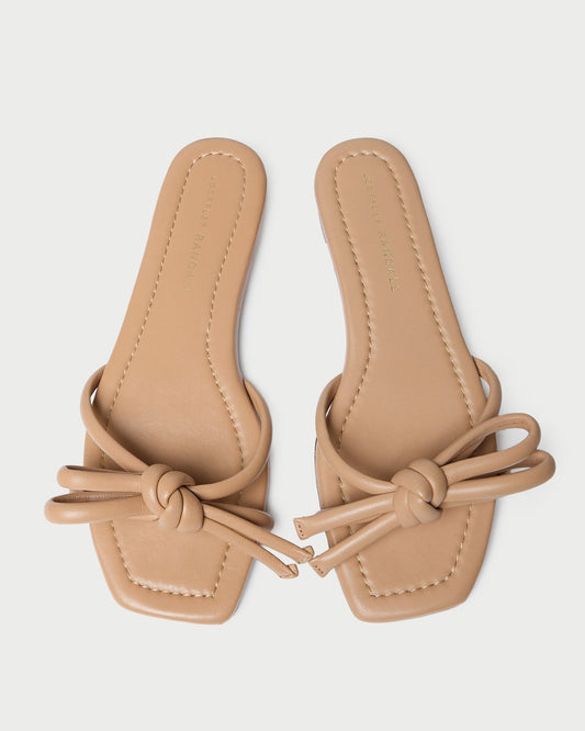Loeffler Randall New - Hadley Dune Leather Bow Sandal