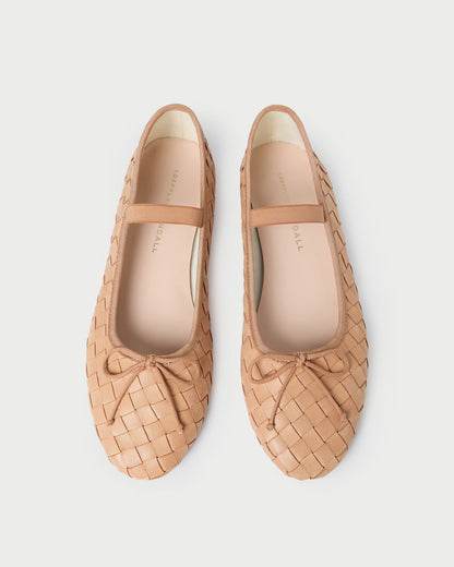 Loeffler Randall Exclusive - Leonie Honey Woven Ballet Flat