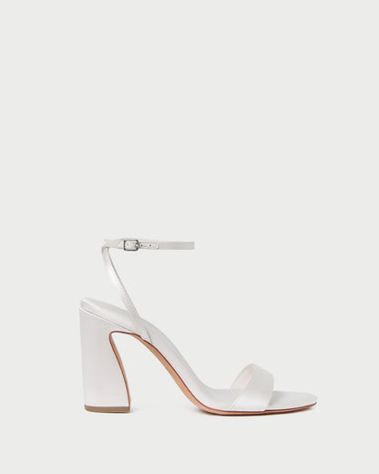 Loeffler Randall Best Price - Malia Cream Curved-Heel Sandal