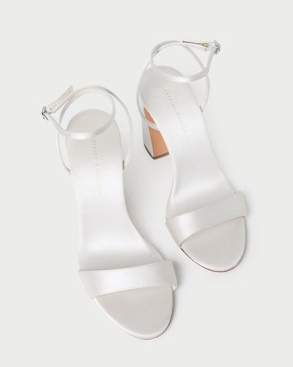 Loeffler Randall Best Price - Malia Cream Curved-Heel Sandal
