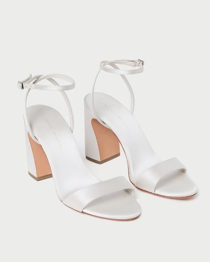 Loeffler Randall Best Price - Malia Cream Curved-Heel Sandal
