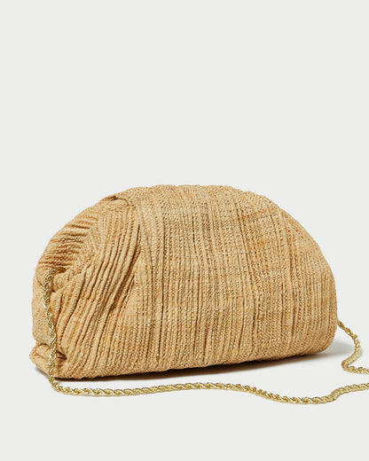 Loeffler Randall Hot Sale - Bailey Natural Pleated Dome Clutch