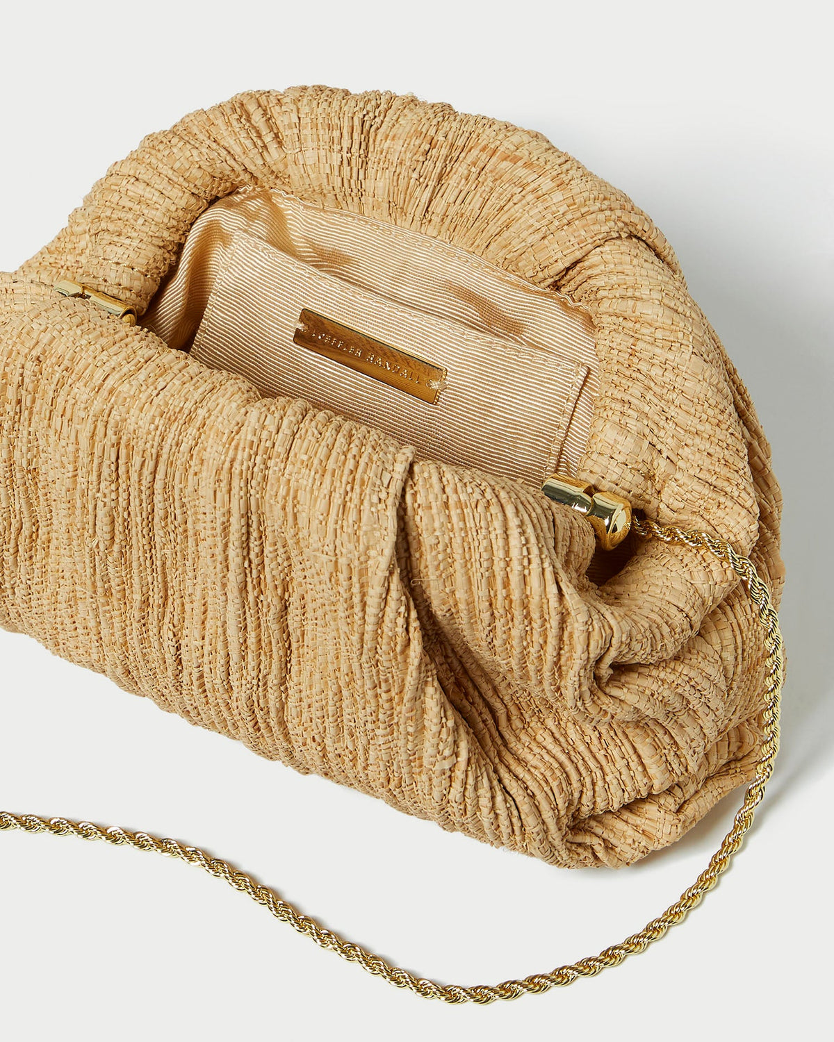 Loeffler Randall Hot Sale - Bailey Natural Pleated Dome Clutch