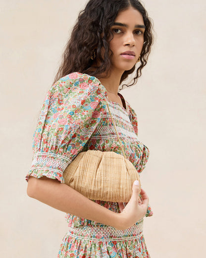 Loeffler Randall Hot Sale - Bailey Natural Pleated Dome Clutch
