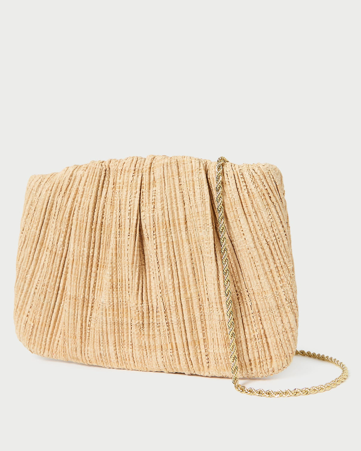 Loeffler Randall Classic - Brit Natural Flat Pleated Clutch