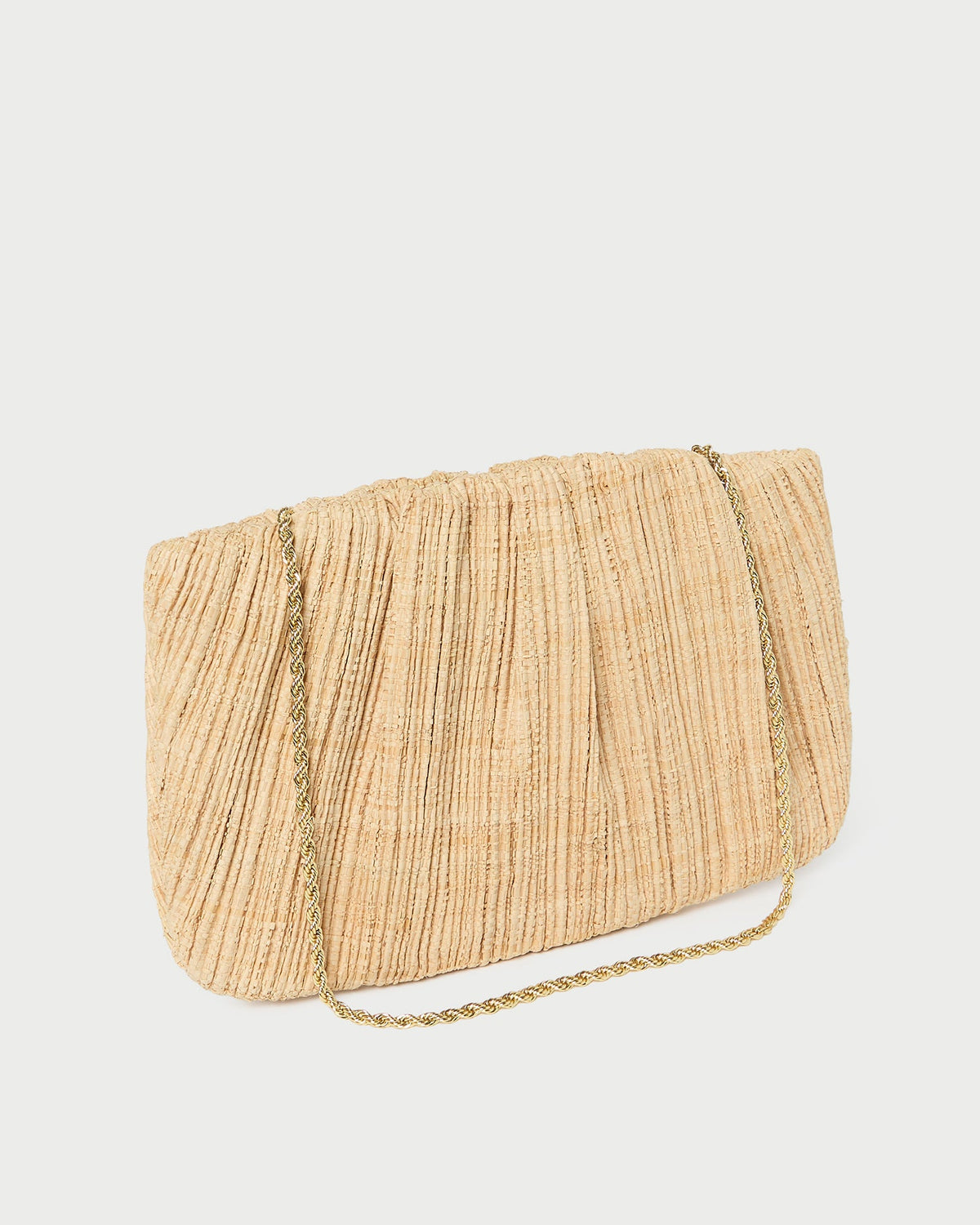 Loeffler Randall Classic - Brit Natural Flat Pleated Clutch