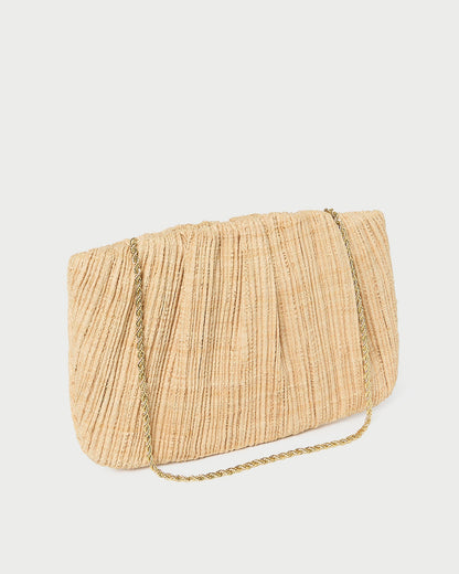 Loeffler Randall Classic - Brit Natural Flat Pleated Clutch