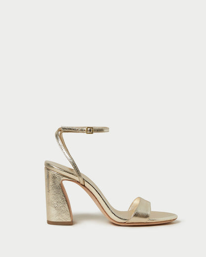 Loeffler Randall Sale - Malia Champagne Curved-Heel Sandal