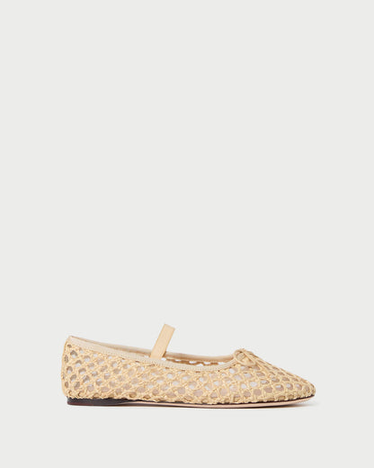 Loeffler Randall Everyday - Leonie Natural Crochet Ballet Flat
