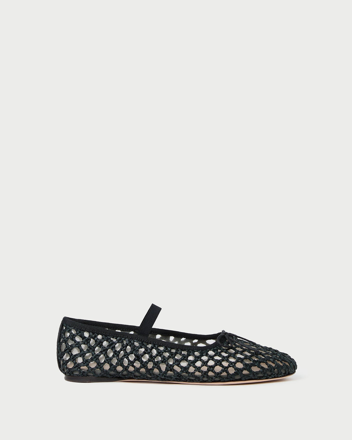 Loeffler Randall Trending - Leonie Black Crochet Ballet Flat