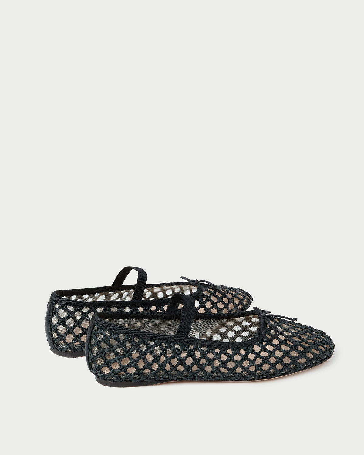 Loeffler Randall Trending - Leonie Black Crochet Ballet Flat