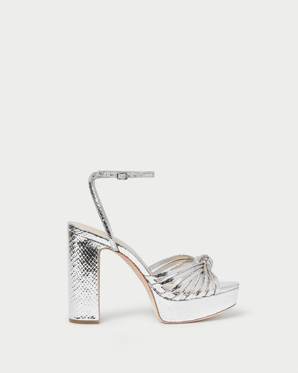 Loeffler Randall Top Pick - Rivka Silver Knot Platform Sandal