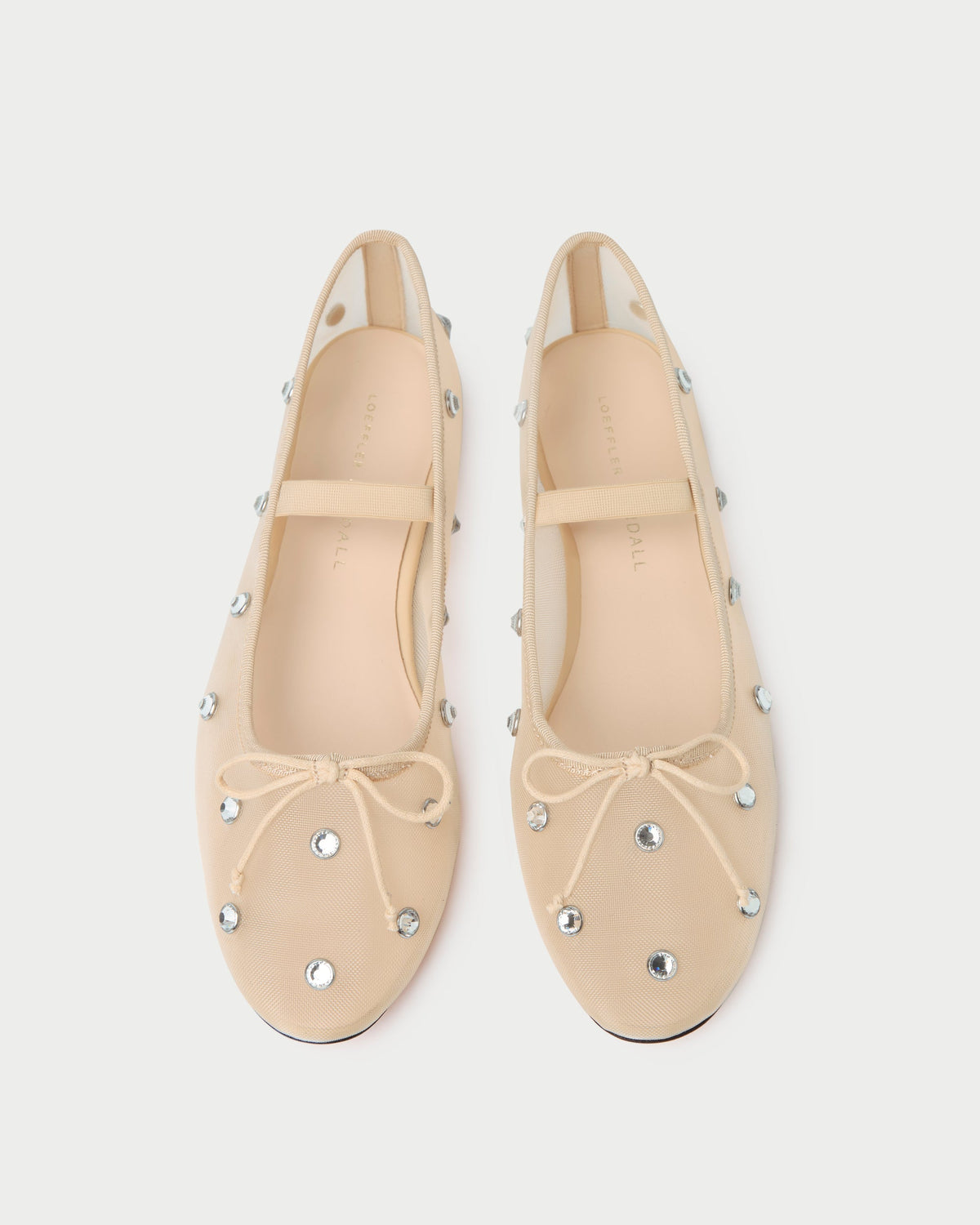 Loeffler Randall Everyday - Leonie Caramel/Crystal Ballet Flat