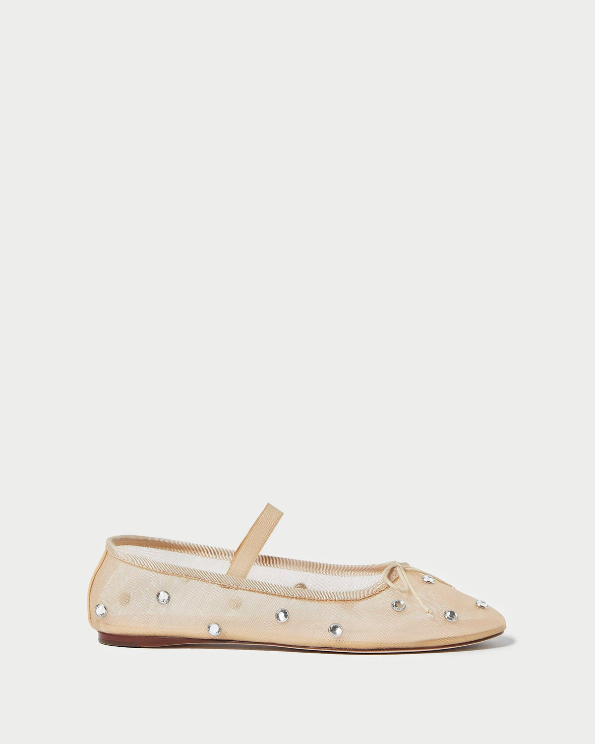 Loeffler Randall Everyday - Leonie Caramel/Crystal Ballet Flat