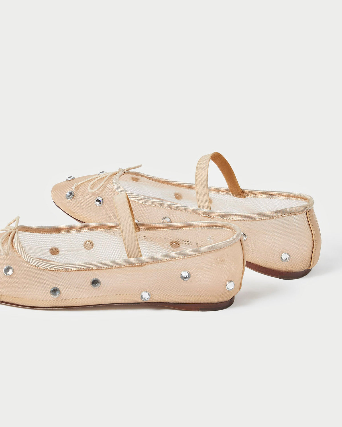 Loeffler Randall Everyday - Leonie Caramel/Crystal Ballet Flat