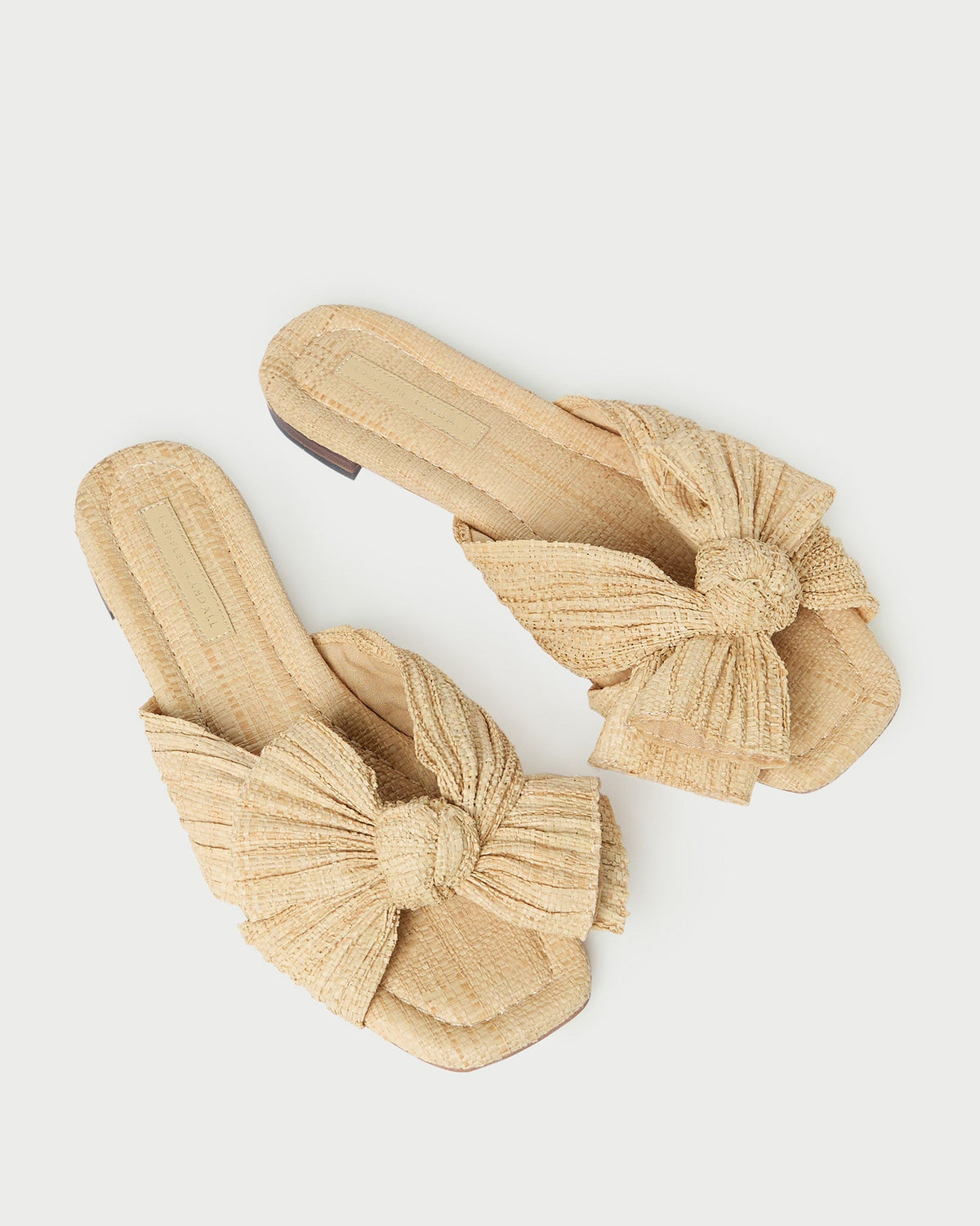 Loeffler Randall Everyday - Daphne Natural Bow Slide Sandal