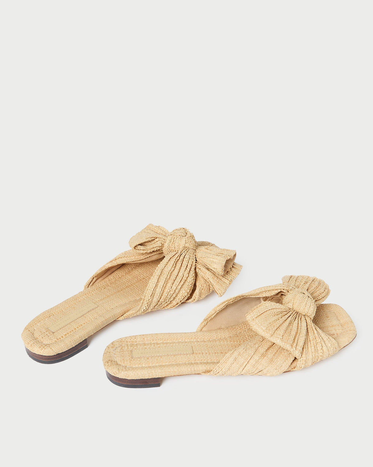 Loeffler Randall Everyday - Daphne Natural Bow Slide Sandal