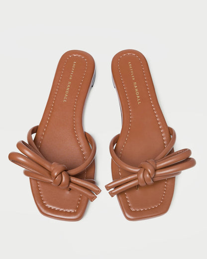 Loeffler Randall Special Offer - Hadley Timber Leather Bow Sandal