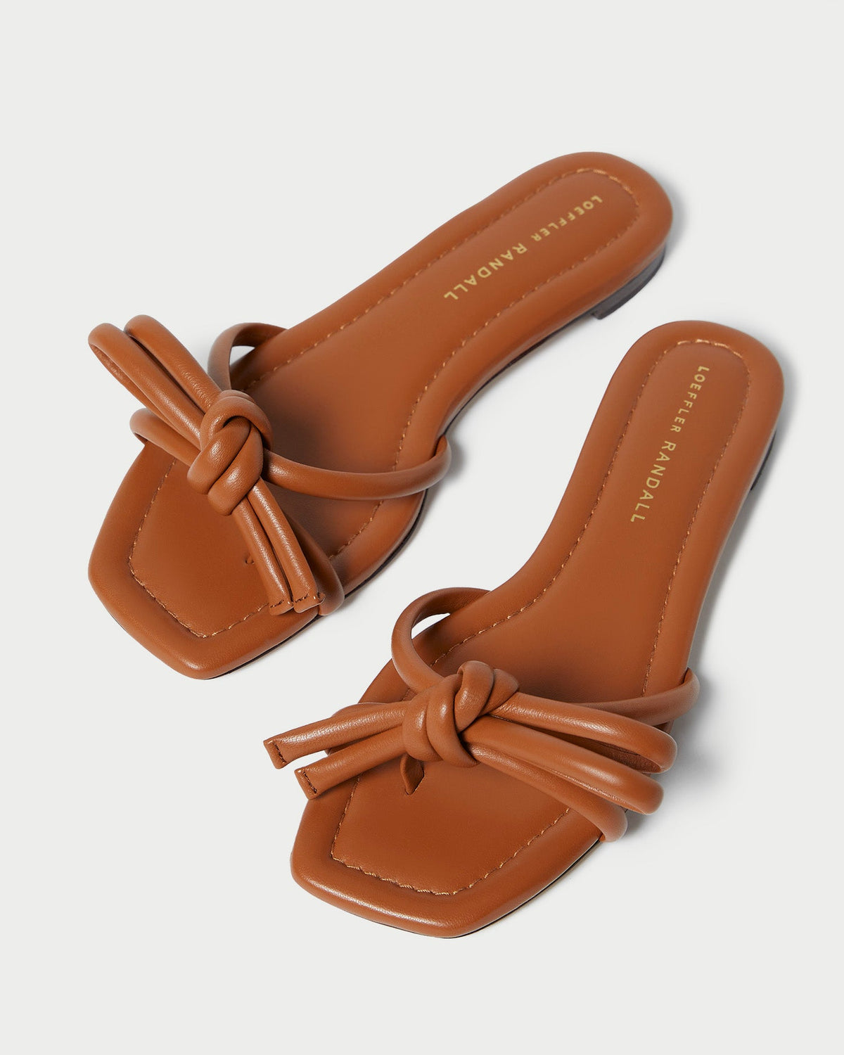 Loeffler Randall Special Offer - Hadley Timber Leather Bow Sandal