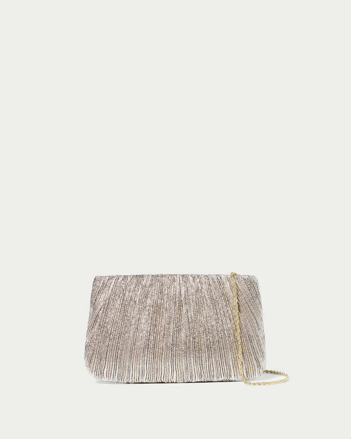 Loeffler Randall Trending - Brit Champagne Flat Pleated Clutch