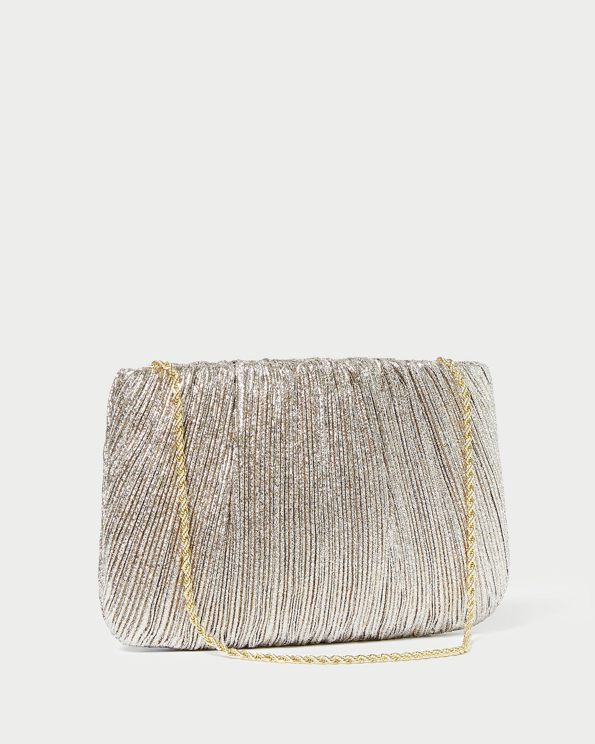 Loeffler Randall Trending - Brit Champagne Flat Pleated Clutch