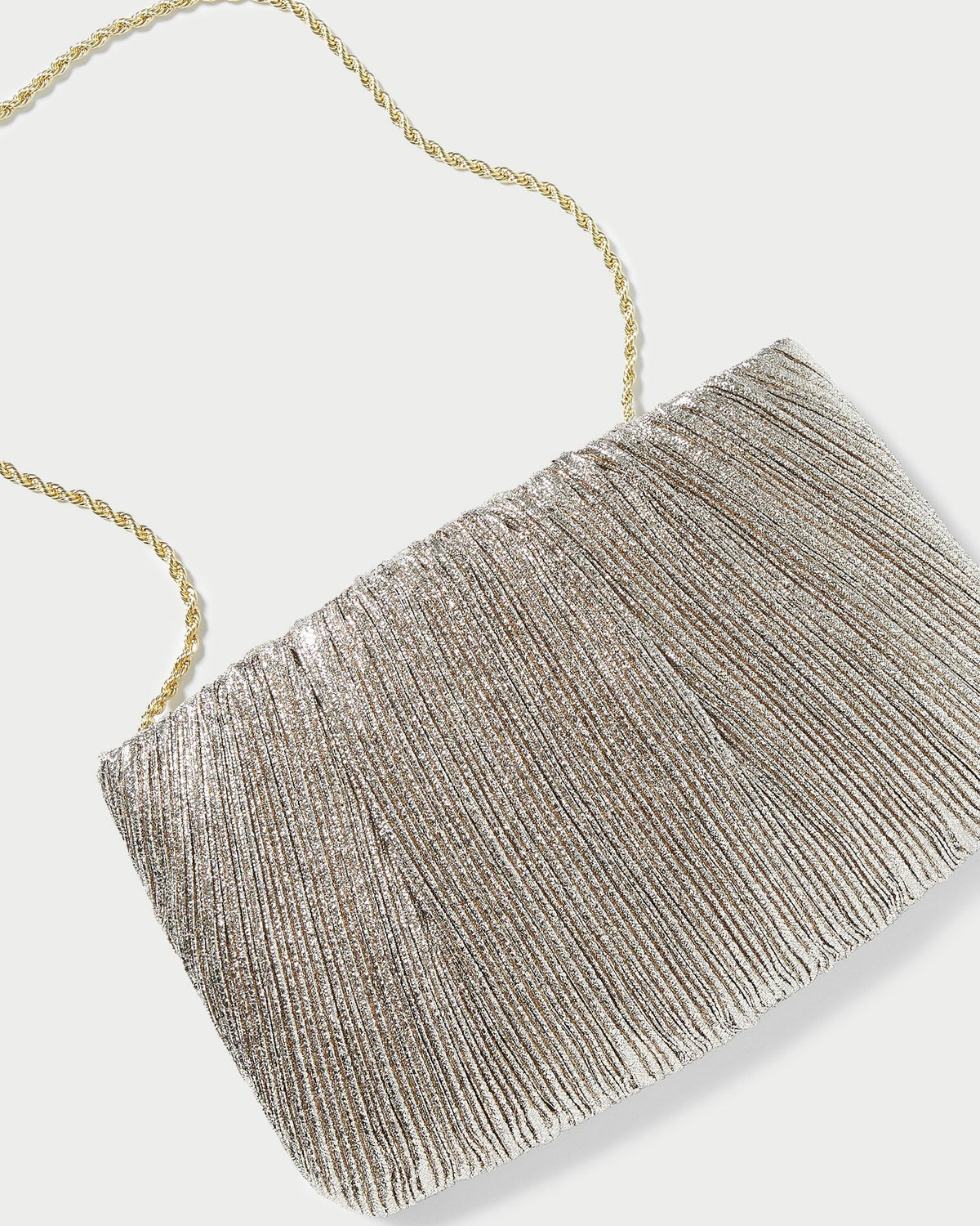 Loeffler Randall Trending - Brit Champagne Flat Pleated Clutch