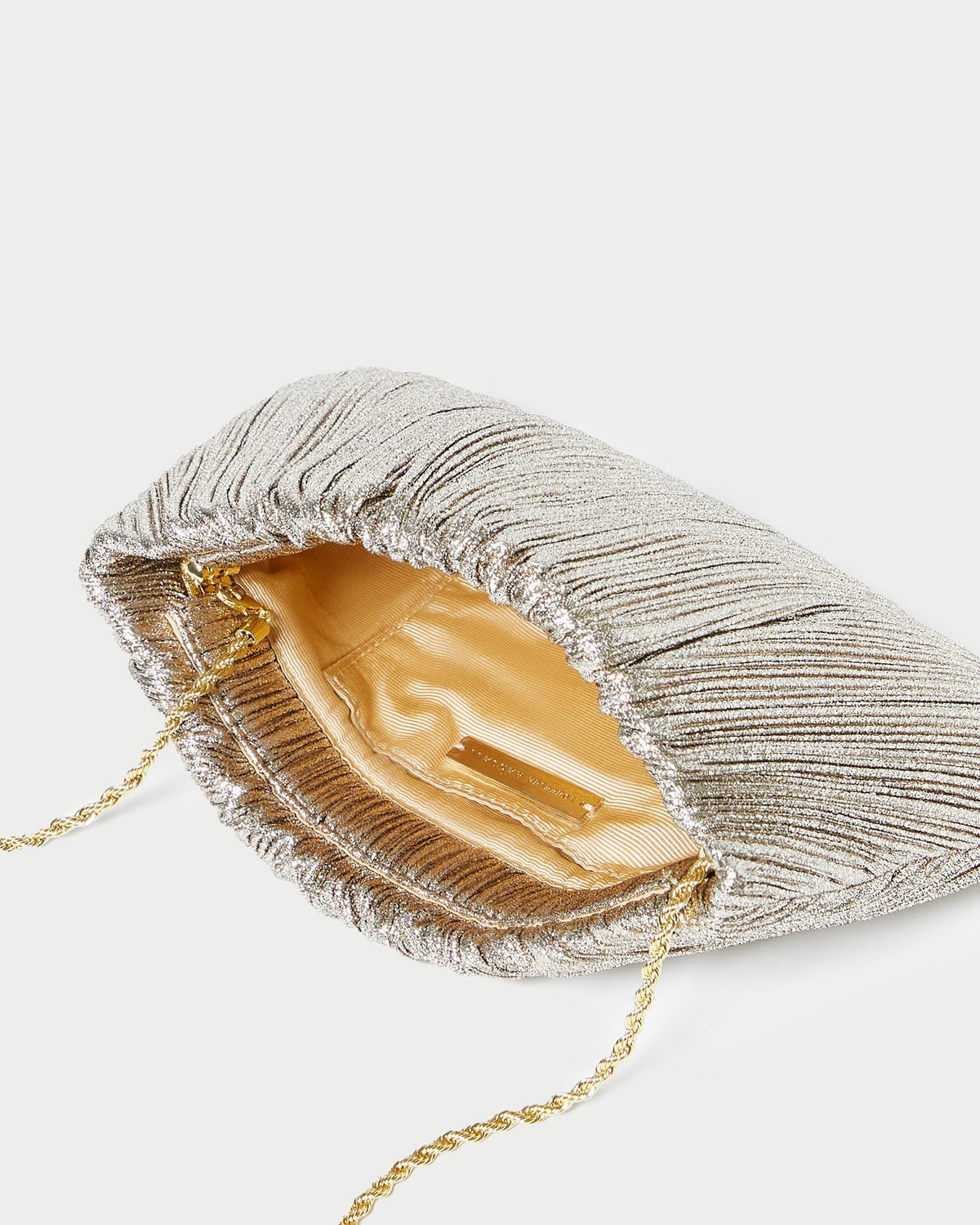 Loeffler Randall Trending - Brit Champagne Flat Pleated Clutch