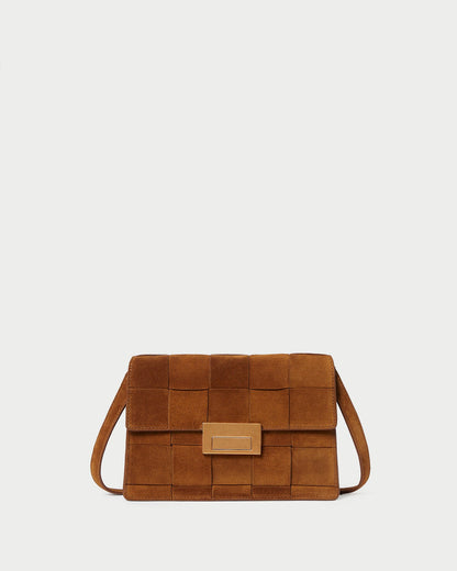 Loeffler Randall Value - Delphine Cacao Suede Shoulder Bag