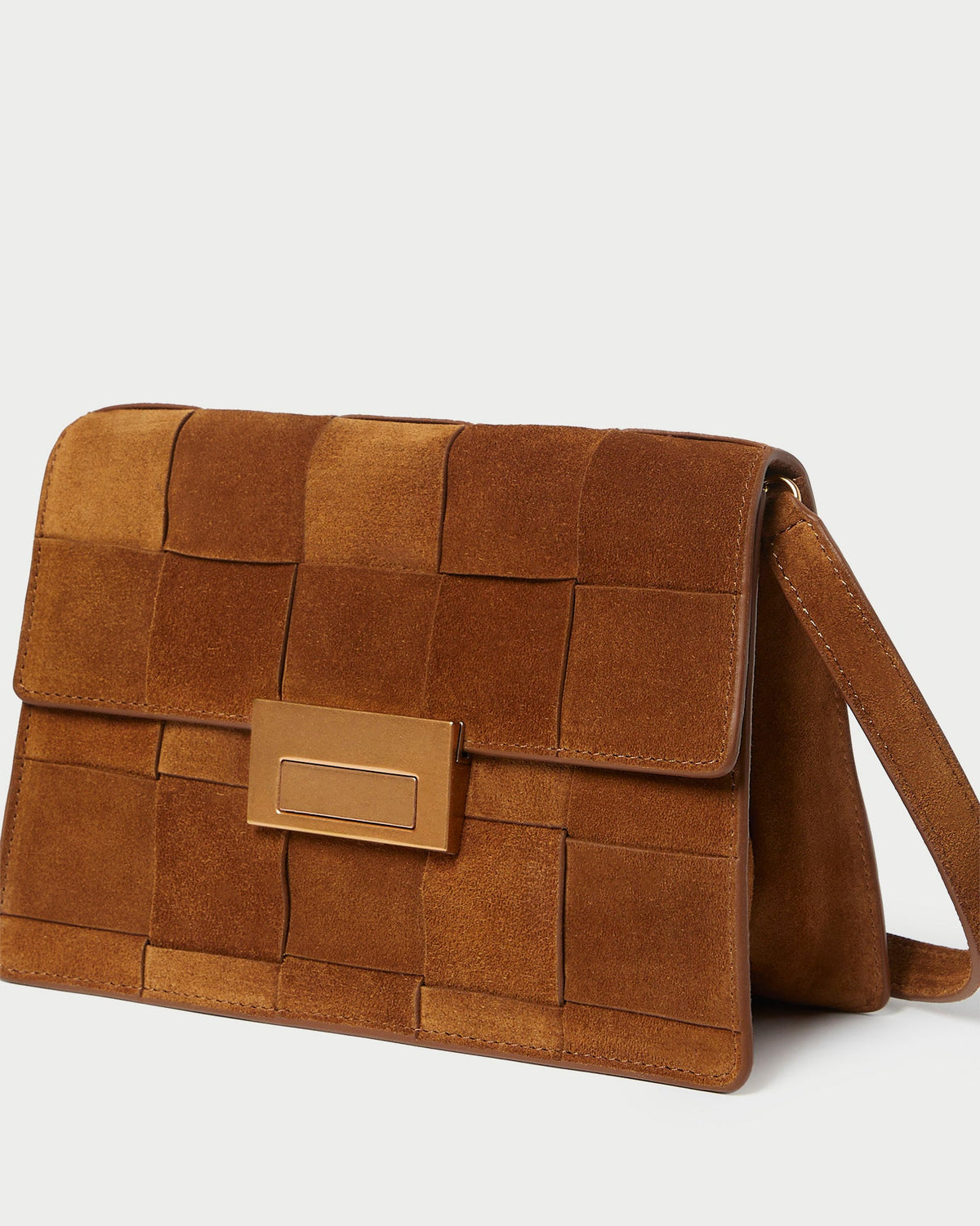 Loeffler Randall Value - Delphine Cacao Suede Shoulder Bag