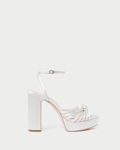 Loeffler Randall Discount - Rivka Cream Knot Platform Sandal