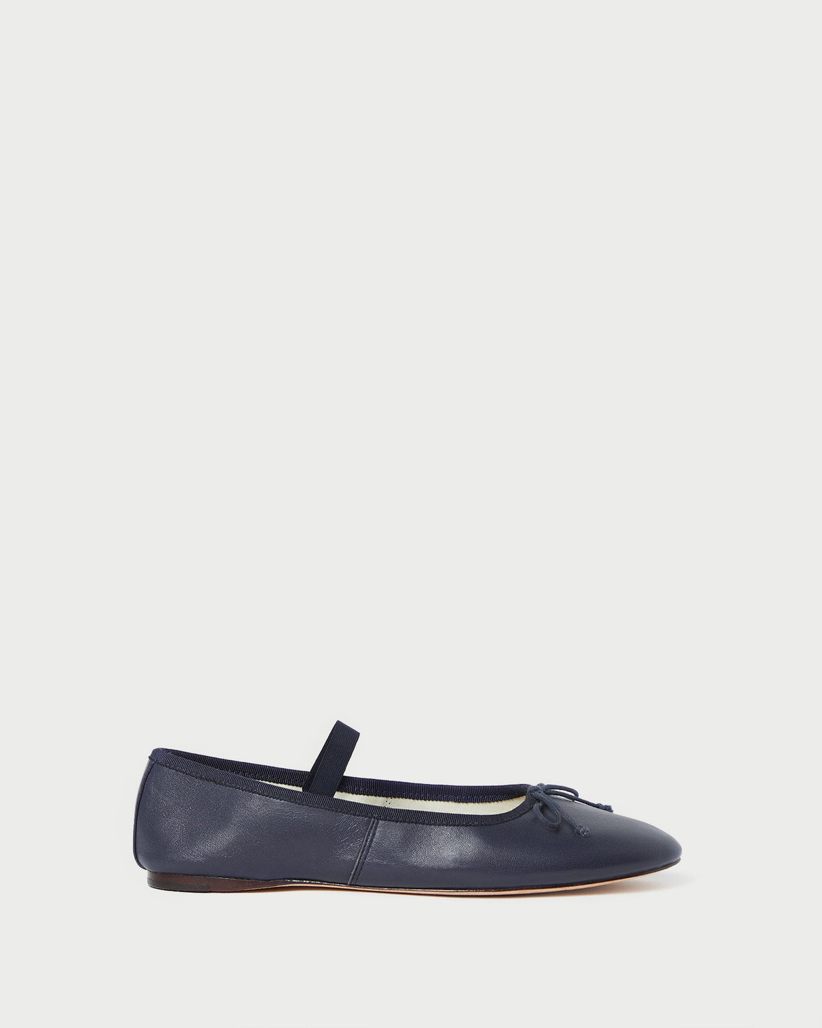 Loeffler Randall Quality - Leonie Navy Leather Ballet Flat