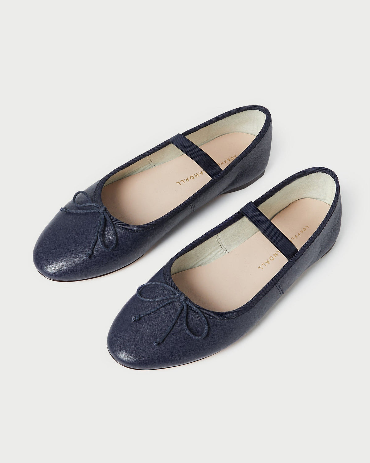 Loeffler Randall Quality - Leonie Navy Leather Ballet Flat