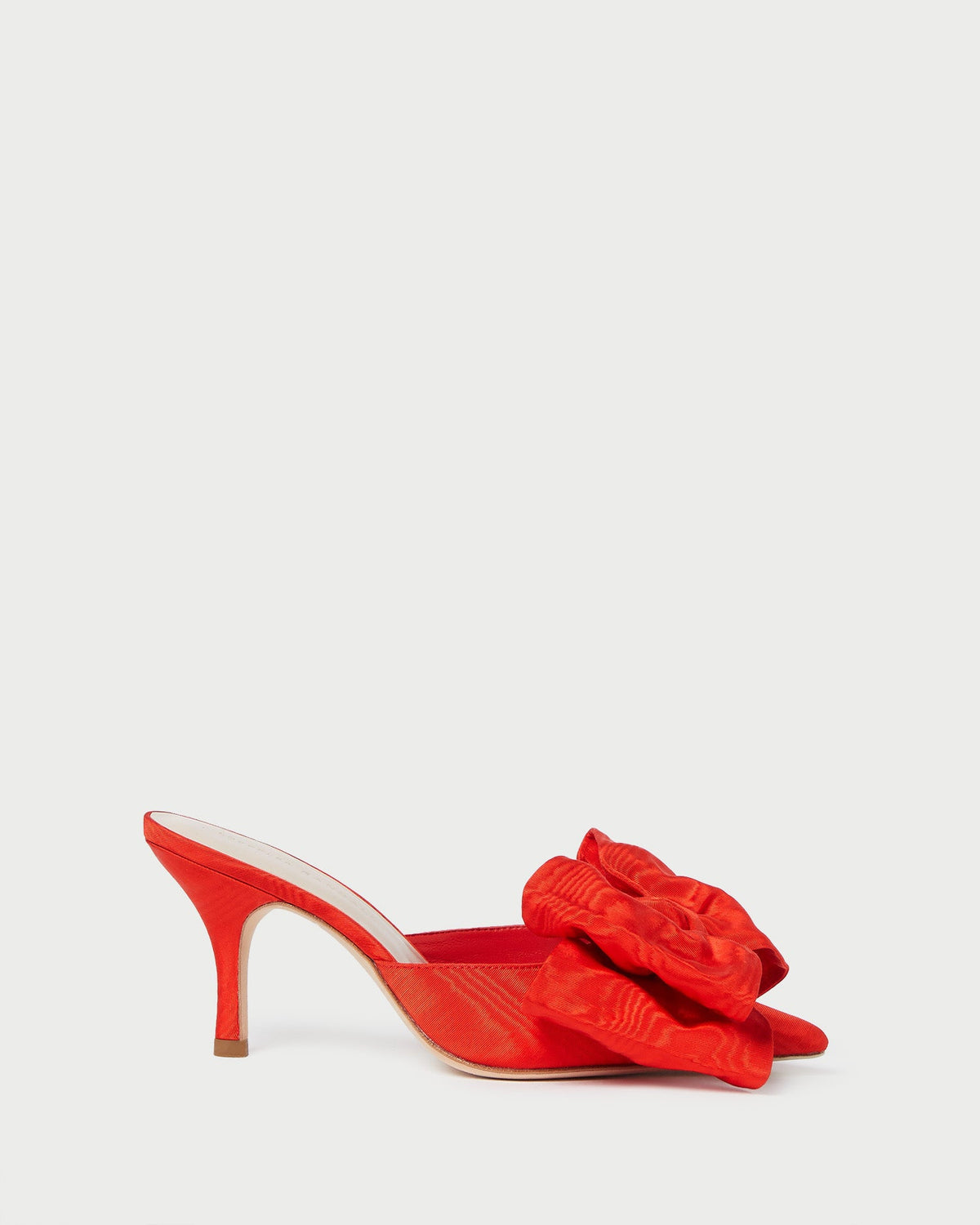 Loeffler Randall Trusted - Margot Red Moiré Bow Mule
