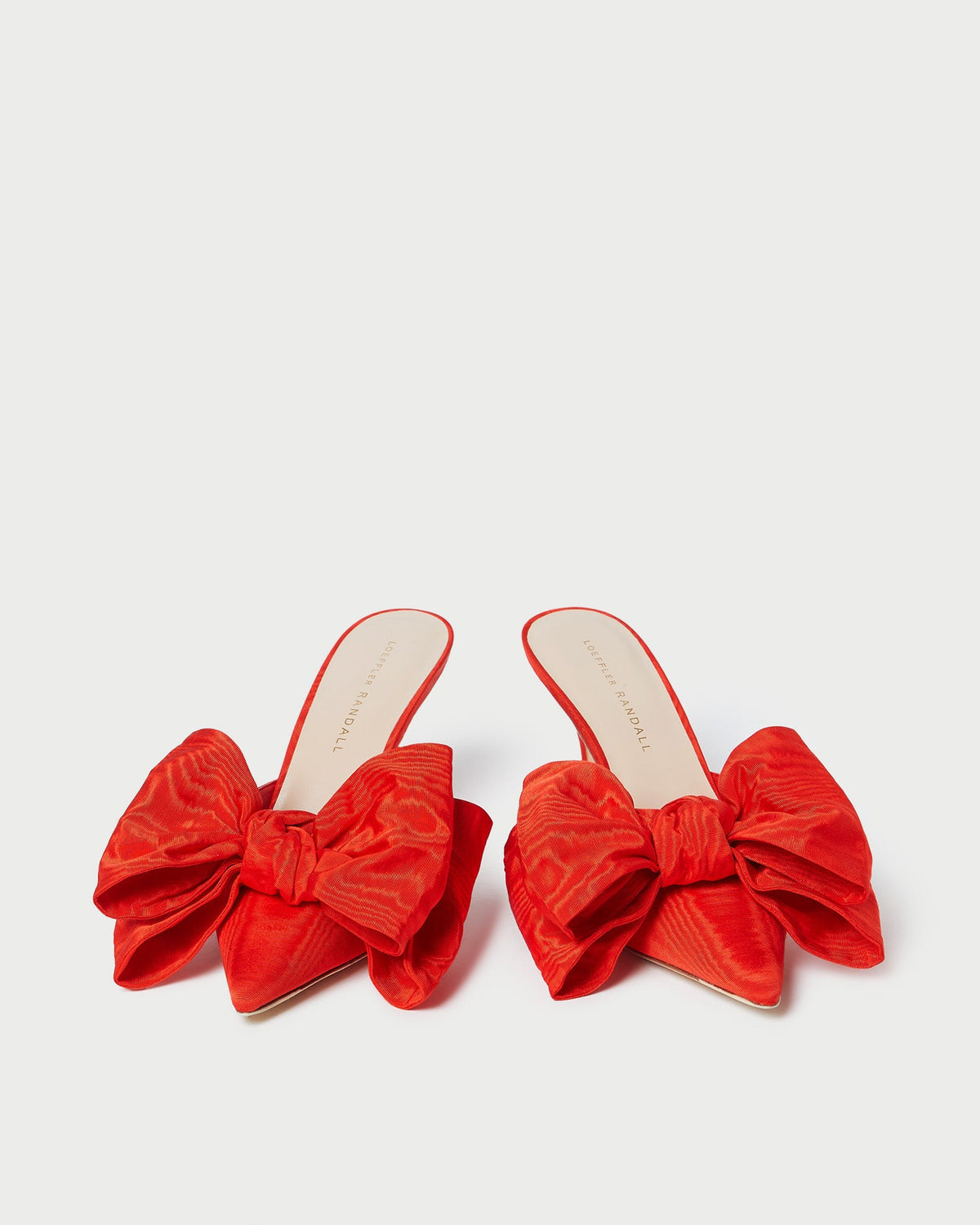 Loeffler Randall Trusted - Margot Red Moiré Bow Mule