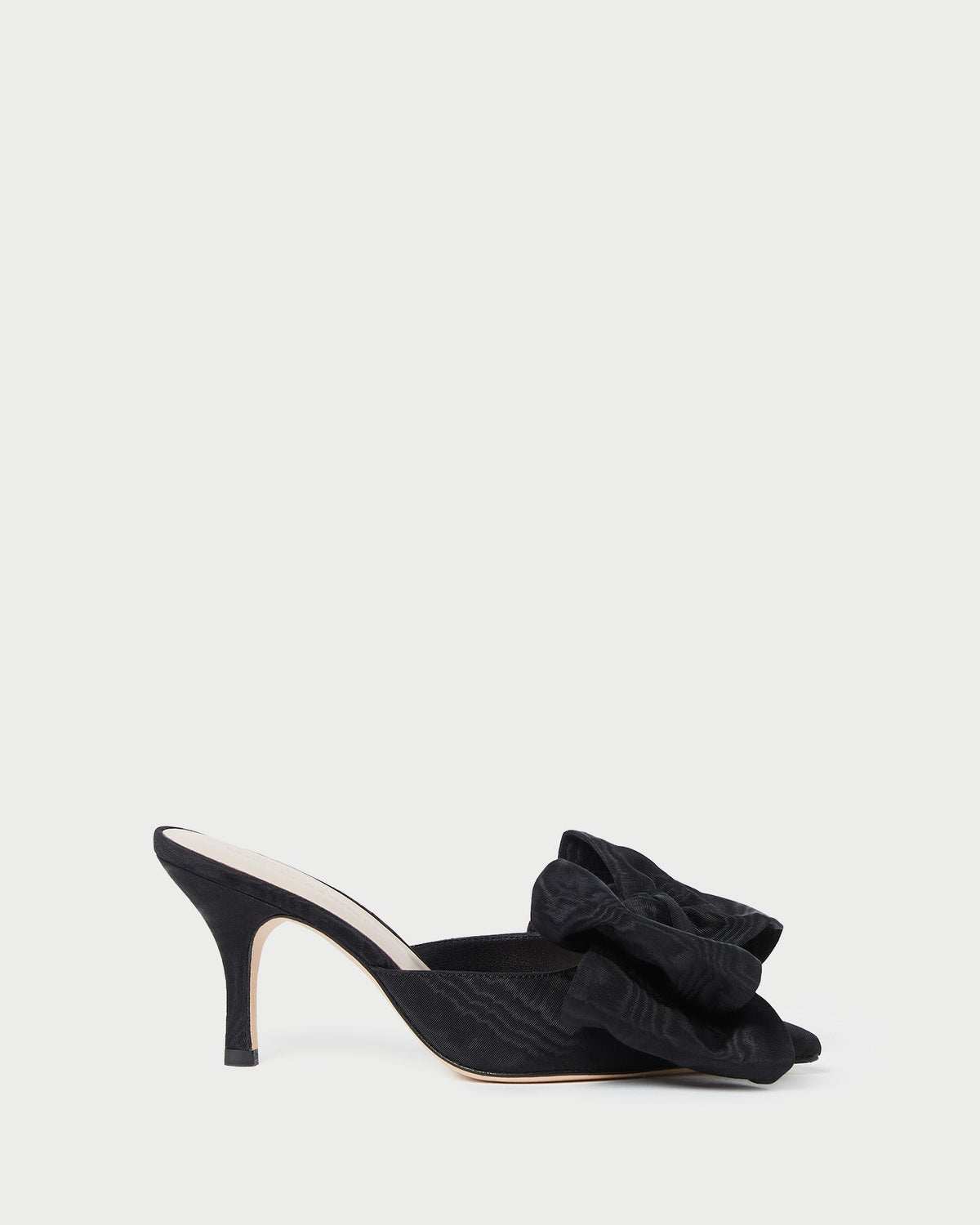 Loeffler Randall New - Margot Black Moiré Bow Mule