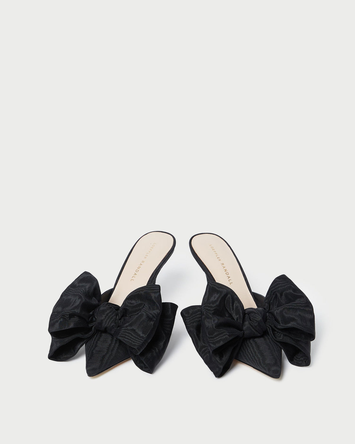 Loeffler Randall New - Margot Black Moiré Bow Mule
