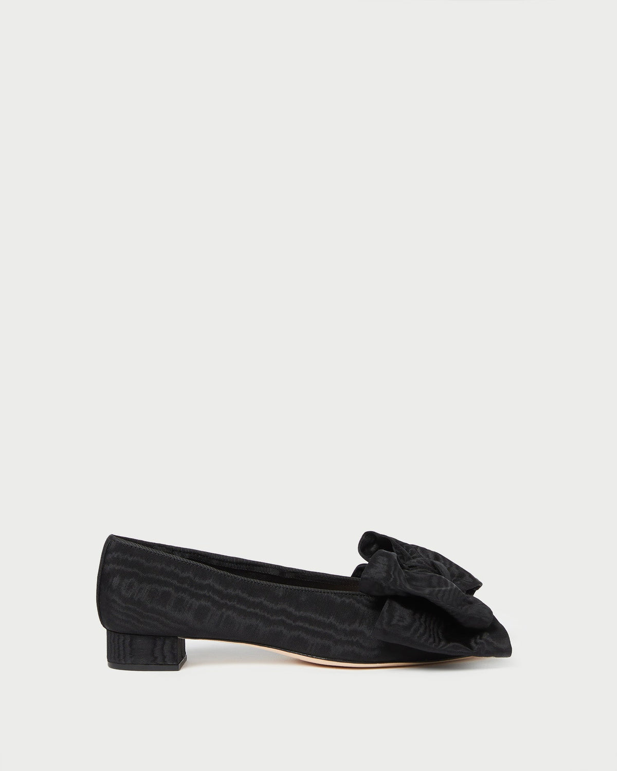 Loeffler Randall Popular - Noa Black Moiré Bow Flat
