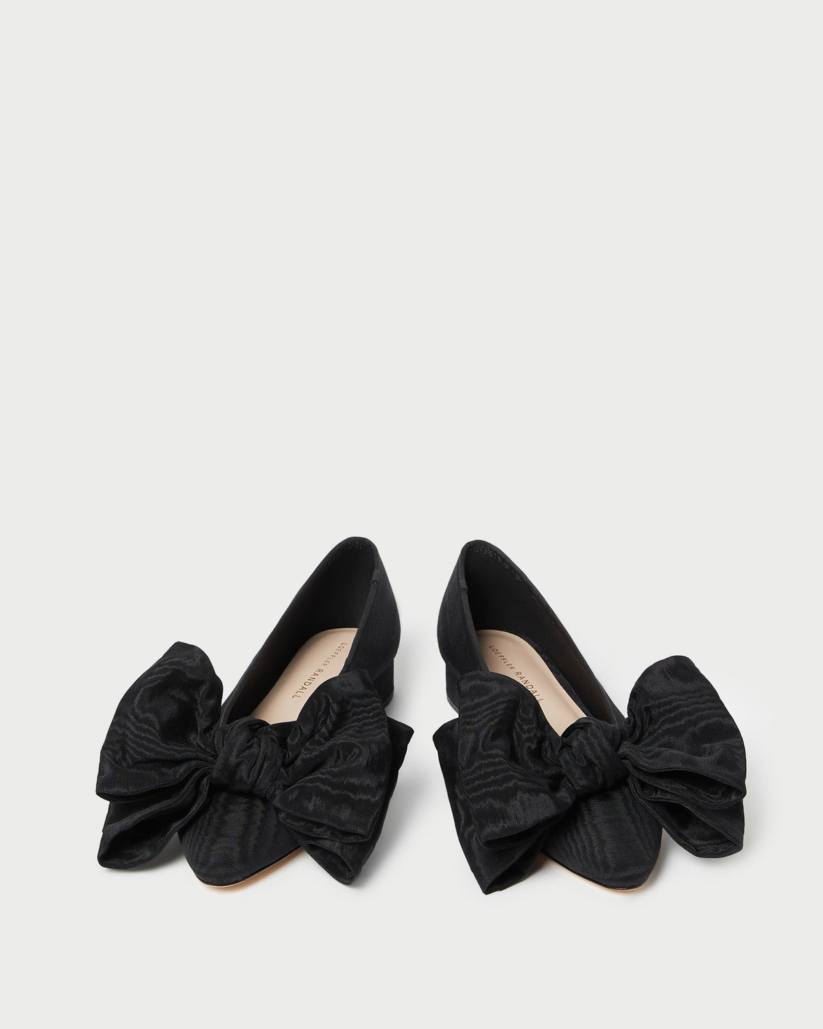 Loeffler Randall Popular - Noa Black Moiré Bow Flat