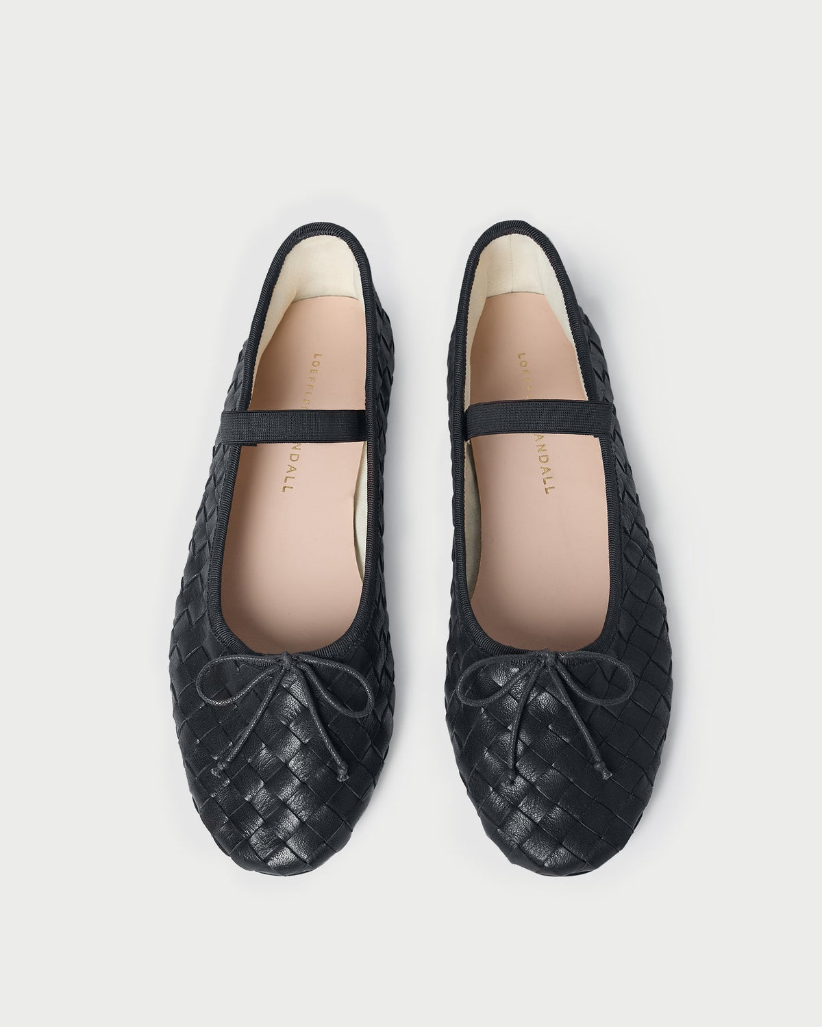 Loeffler Randall Value - Leonie Black Woven Ballet Flat