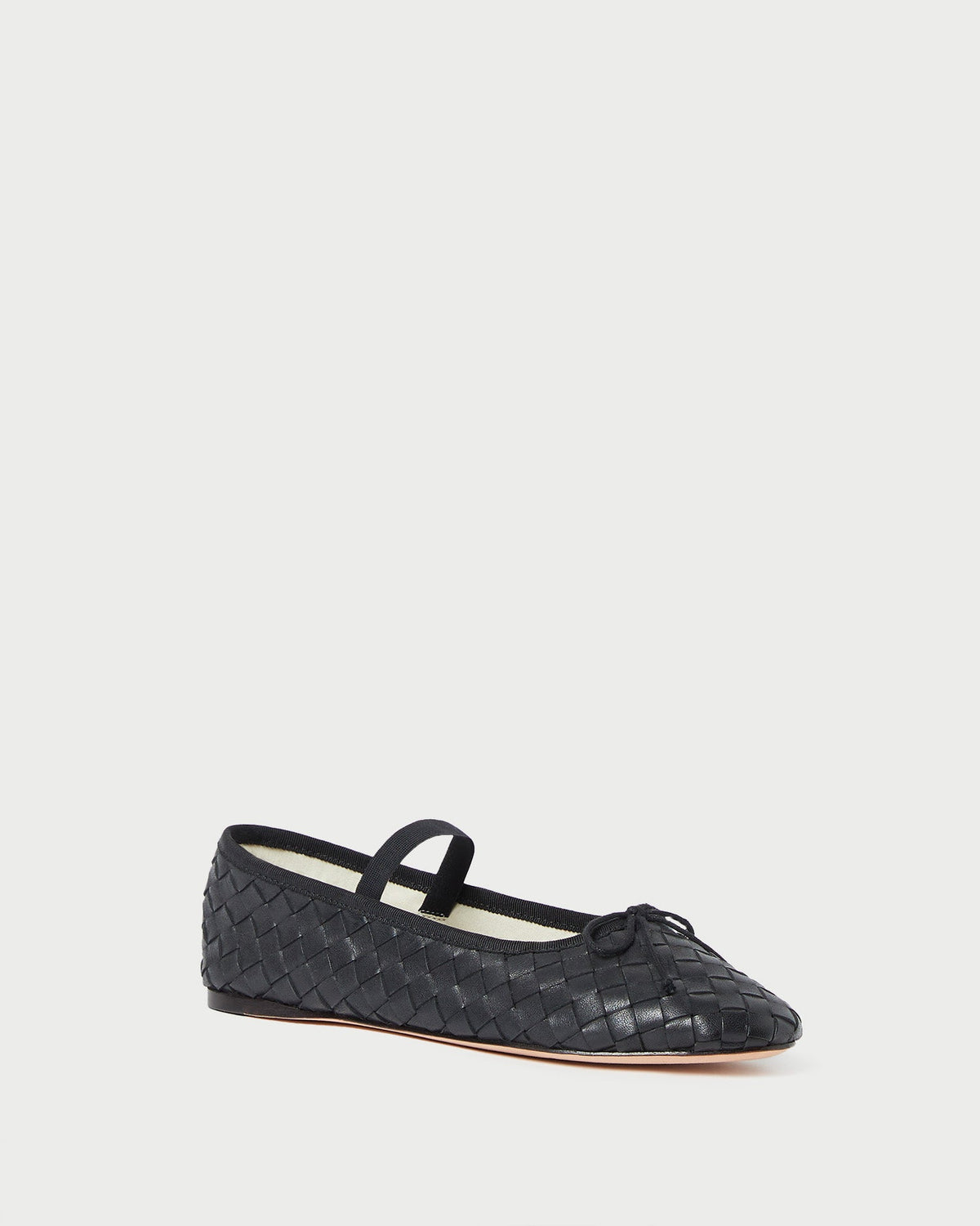 Loeffler Randall Value - Leonie Black Woven Ballet Flat
