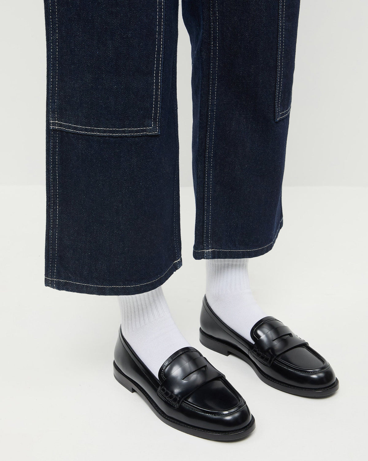 Loeffler Randall Best Price - Rachel Black Leather Loafer