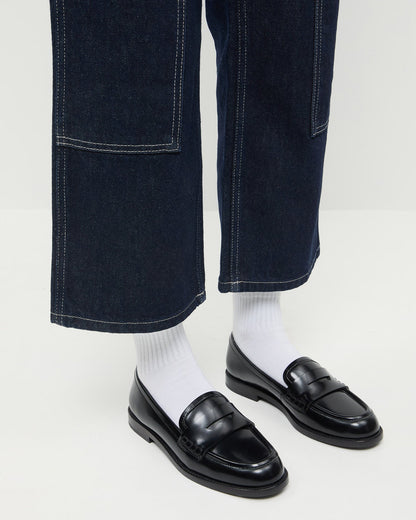 Loeffler Randall Best Price - Rachel Black Leather Loafer