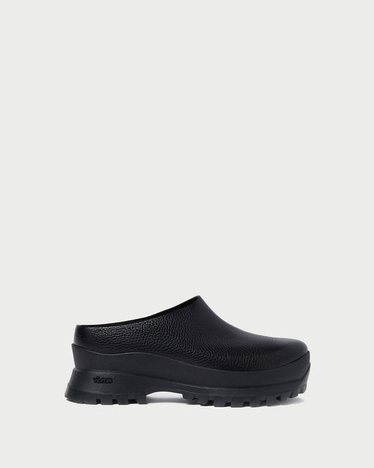 Loeffler Randall Everyday - Gemma Black Leather Lug Mule