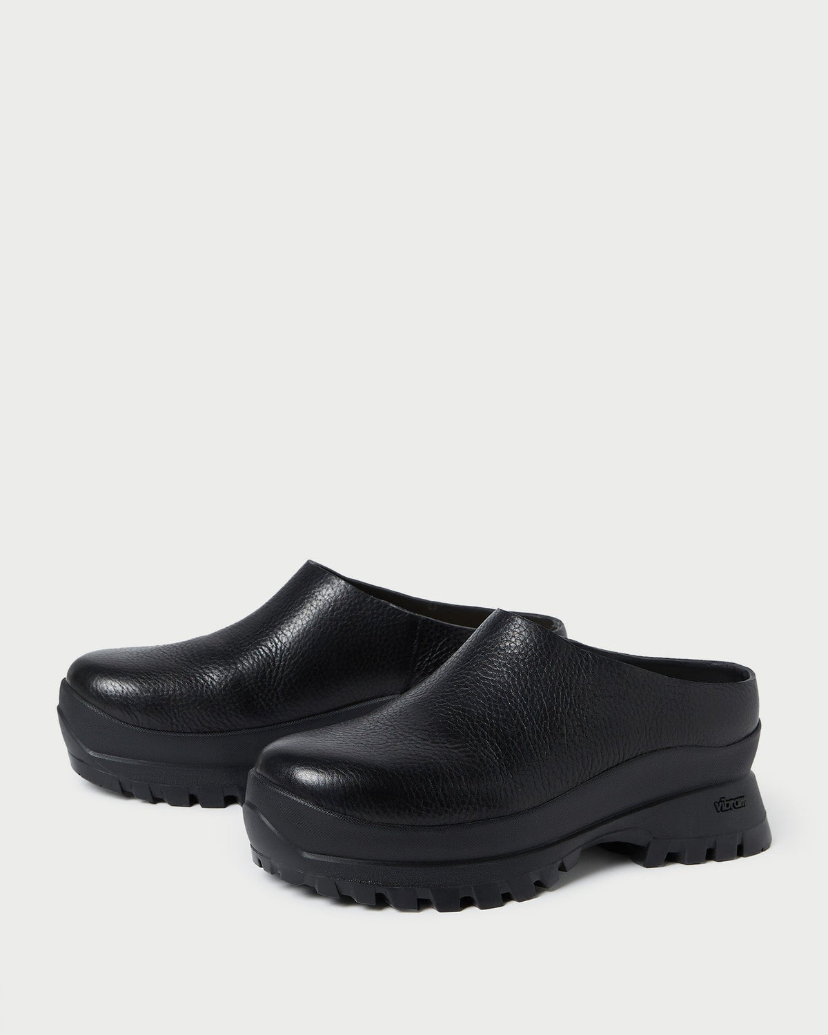 Loeffler Randall Everyday - Gemma Black Leather Lug Mule