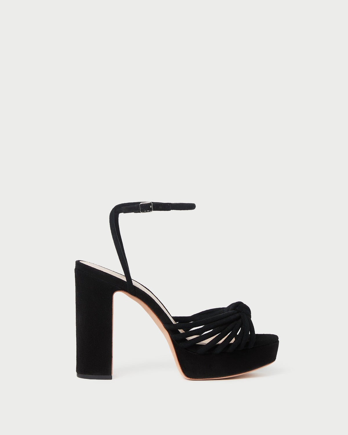 Loeffler Randall Premium - Rivka Black Suede Platform Sandal
